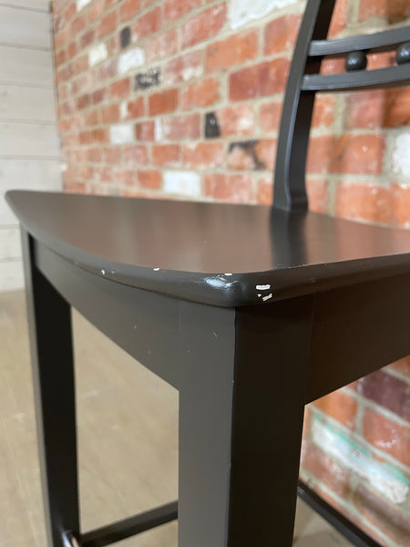 Suffolk High Back Bar Stool - Walnut