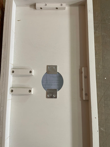 Bespoke Production - Chichester Glazed Top Box Wall Cabinet- Orkney White