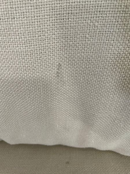 Long Island 3 Seater Sofa- Heavyweight Linen Pale Oat with Natural Oak Leg Set