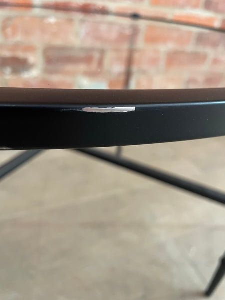 Coniston 75 Low Round Coffee Table - Black Bronze