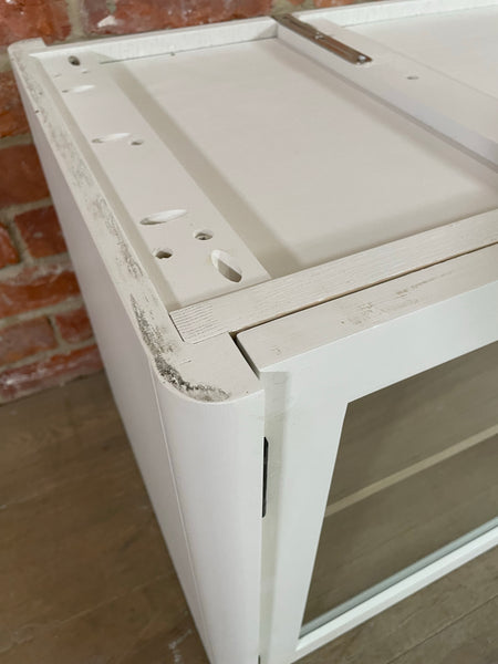 Farlow Glazed 2 Door Base Cabinet - Silver Birch