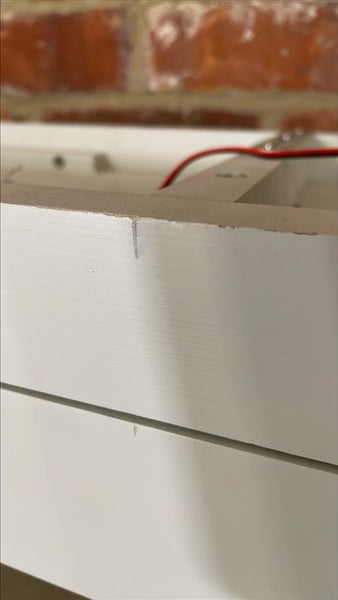 Suffolk 4ft Contemporary Glazed Dresser Top - Silver Birch- No Cornice