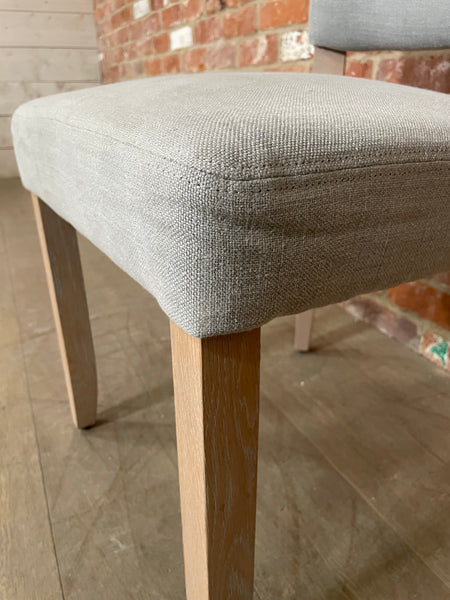 Mowbray Dining Chair - Chloe Ash - Natural Oak Legs