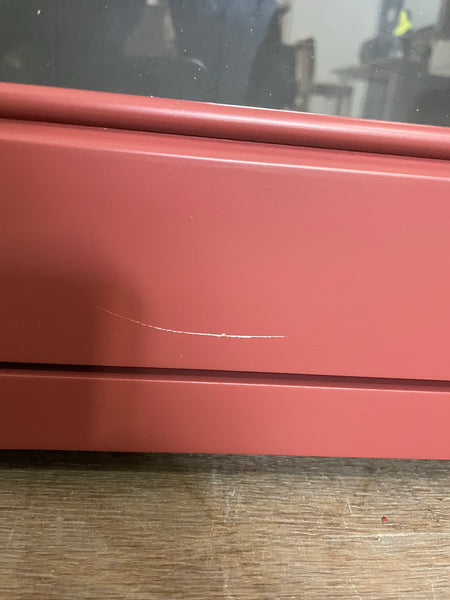 Chichester 690 Glazed Top Box Cabinet - Paprika