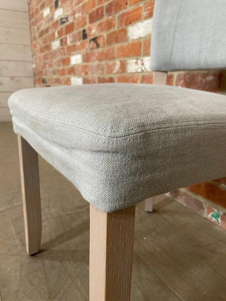 Mowbray Dining Chair - Chloe Ash - Natural Oak Legs