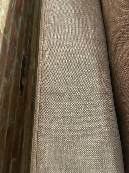 Shoreditch 3 Seater Sofa - Linara Dark Fig - Darkened Oak