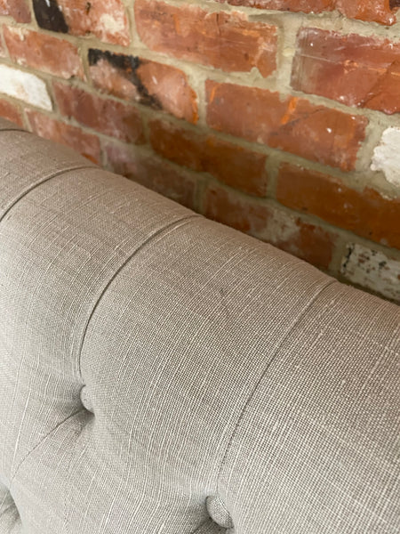 Lottie 4 Seater Sofa - Harry Cloud - Pale Oak Legs