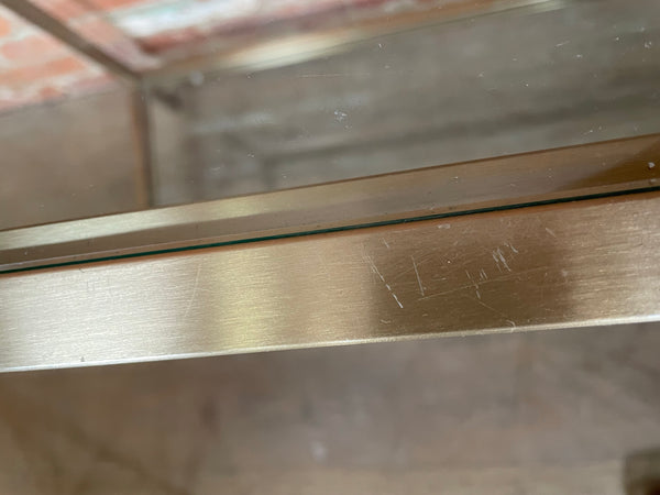 Keswick 140 Rectangular Console Table - Brushed Brass