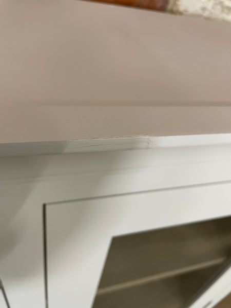 Suffolk 5ft Contemporary Glazed Dresser TOP ONLY- Silver Birch- No Lighting