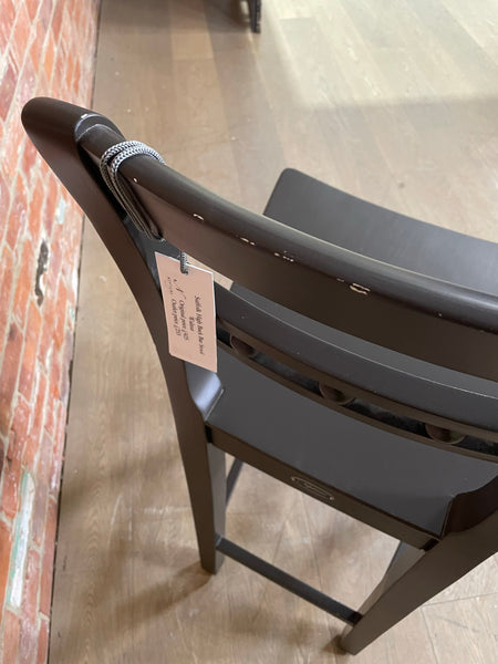 Suffolk High Back Bar Stool - Walnut