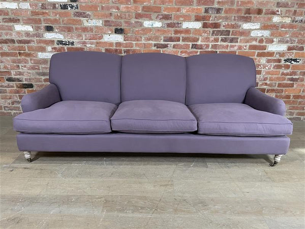 SAMPLE Olivia Sofa Empress - Clara Damson - Pale Oak Legs