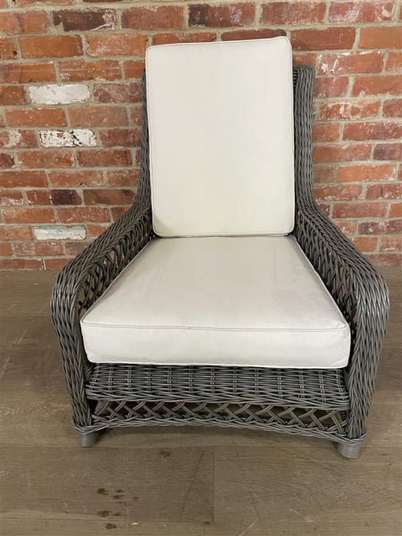 Harrington Relaxed Armchair with Natural Cushions - Reed