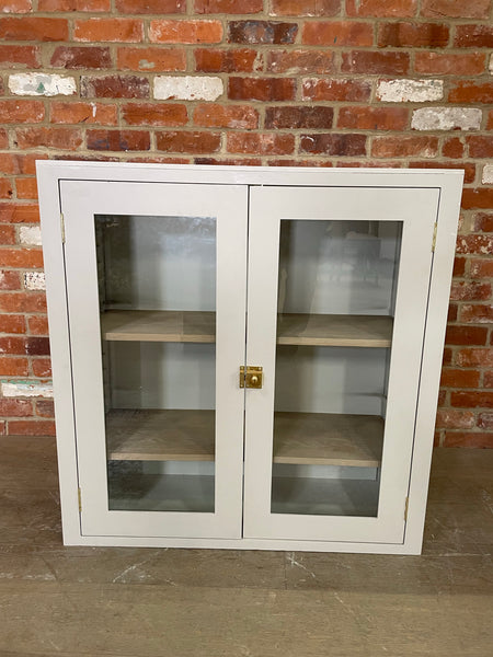 Suffolk 920 Tall 2 Door Glazed Wall Cabinet - Driftwood