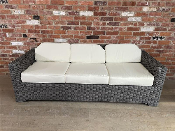 Tresco Large Sofa with Natural Cushions - Reed- Non Standard Cushion