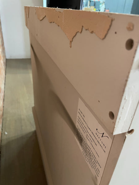 Suffolk 920 Tall 2 Door Glazed Wall Cabinet - Driftwood