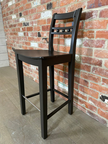 Suffolk High Back Bar Stool - Walnut