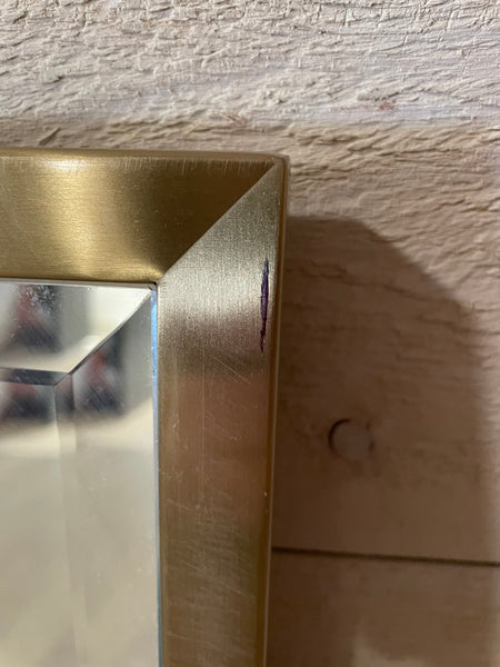 Keswick 124 x 73 Medium Rectangular Mirror - Brushed Brass