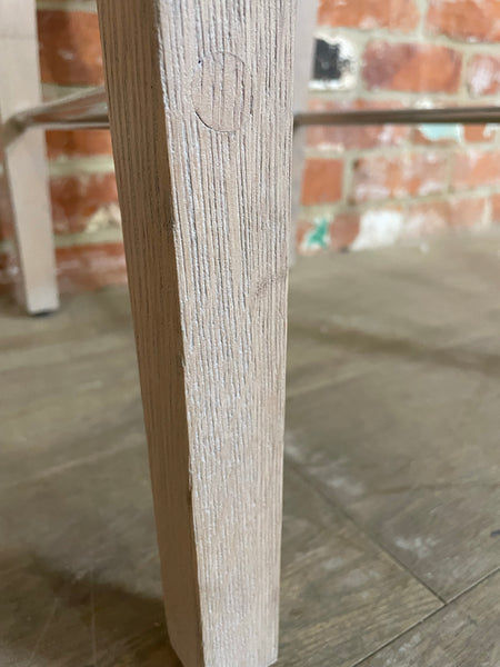 Shoreditch High Back Bar Stool - Archie Ash - Pale Oak