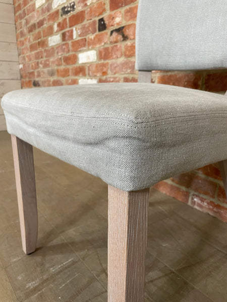 Mowbray Dining Chair - Chloe Ash - Natural Oak Legs