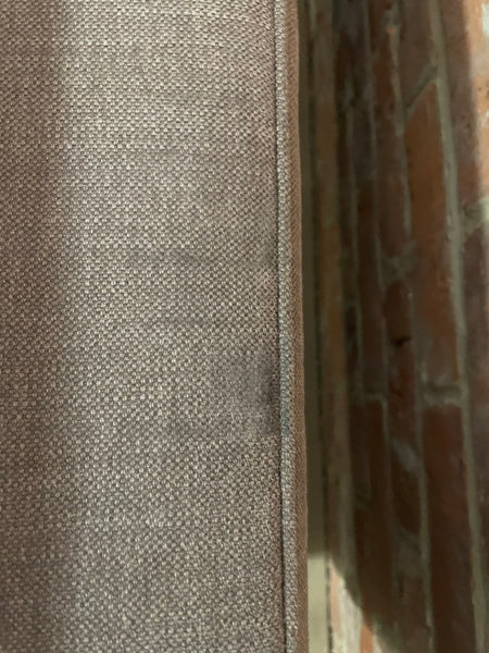 Shoreditch 3 Seater Sofa - Linara Dark Fig - Darkened Oak