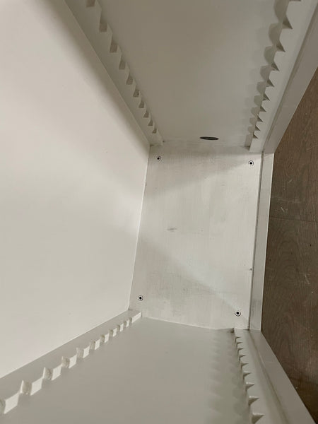 Pembroke Fitted Storage - 525mm- Exterior Driftwood/Lead Light & Interior Shell/Silver Birch- No Shelves