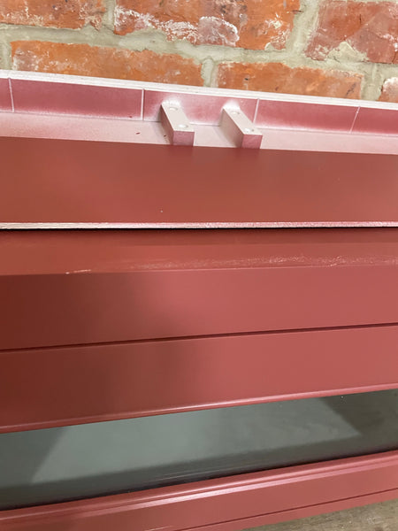 Chichester 690 Glazed Top Box Cabinet - Paprika