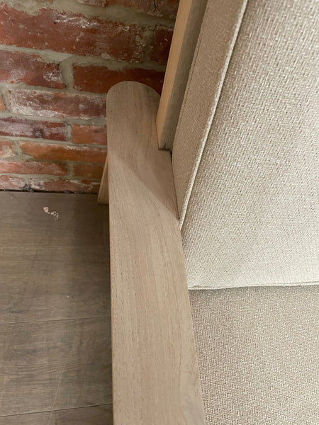 Kew Relaxed Sofa with Cushion Natural Weave