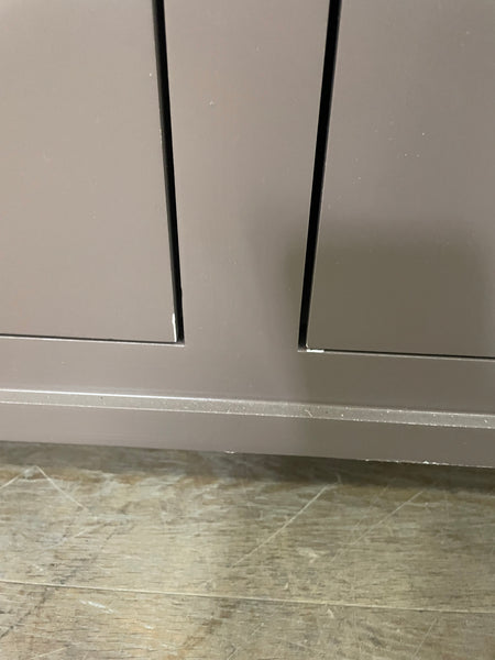 Suffolk 5ft Contemporary Glazed Dresser - Saddle