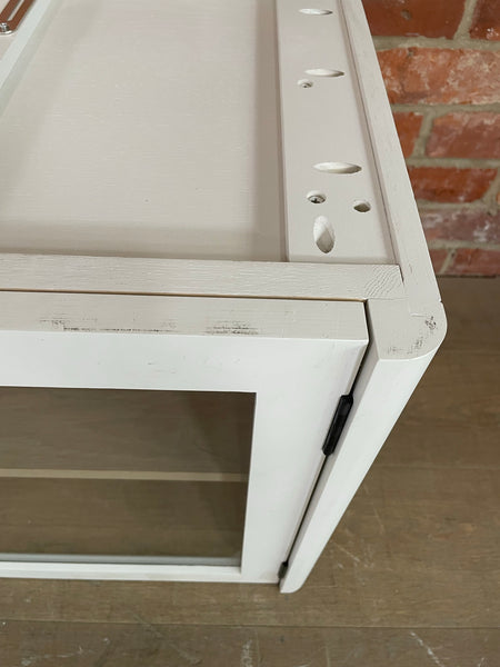 Farlow Glazed 2 Door Base Cabinet - Silver Birch