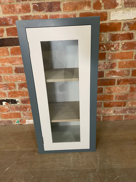 Suffolk 450 Tall 1 Door Glazed Wall Cabinet -Right- Shell Door & Smoke Frame