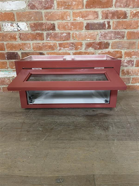Chichester 690 Glazed Top Box Cabinet - Paprika