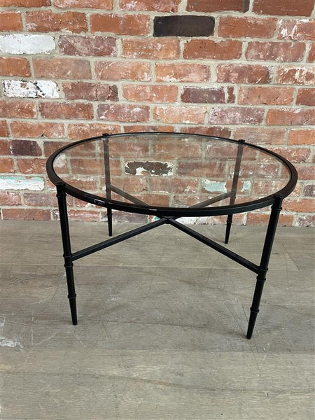 Coniston 75 Low Round Coffee Table - Black Bronze
