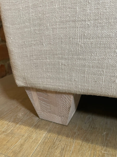 Lottie 4 Seater Sofa - Harry Cloud - Pale Oak Legs