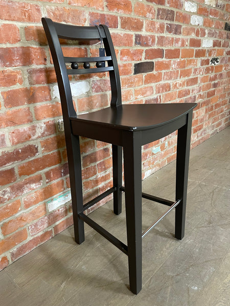 Suffolk High Back Bar Stool - Walnut