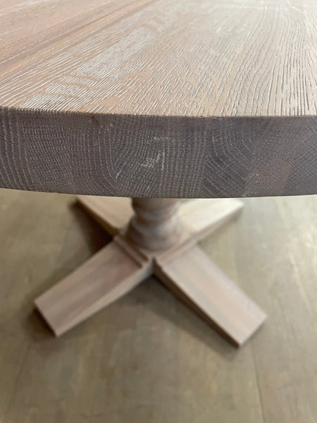 Balmoral 4 Seater Round Dining Table, Seasoned Oak