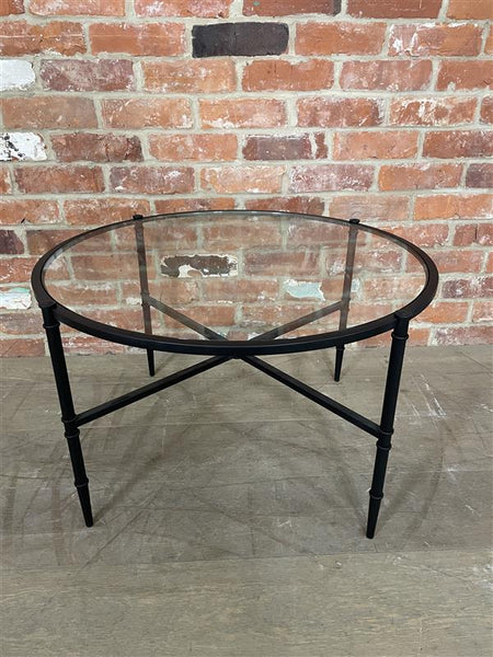 Coniston 75 Low Round Coffee Table - Black Bronze