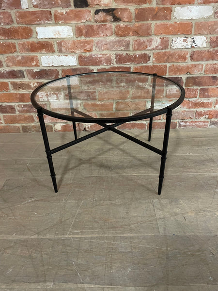 Coniston 75 Low Round Coffee Table - Black Bronze
