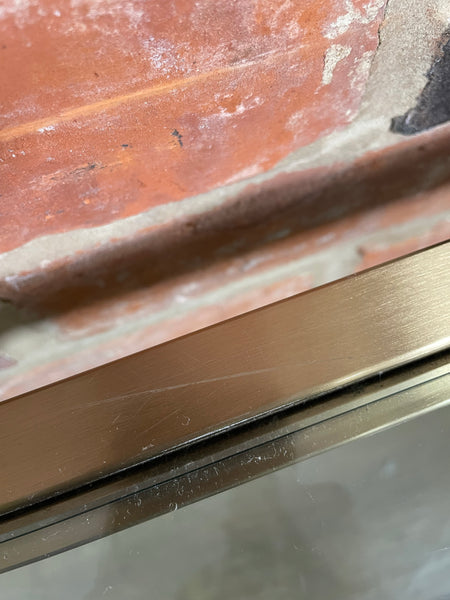 Keswick 140 Rectangular Console Table - Brushed Brass