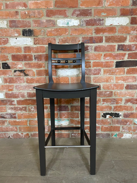 Suffolk High Back Bar Stool - Walnut