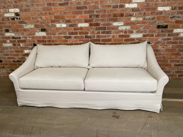 Long Island Grand Sofa - Hugo Pale Oat - Pale Oak Legs  Set