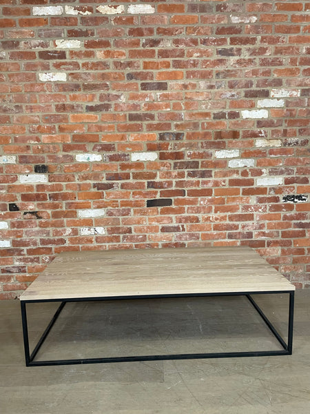 Carter 1600 Rectangular Coffee Table - Metal & Oak