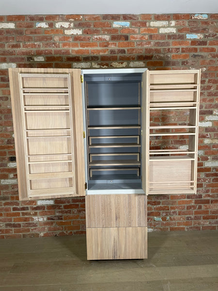 Kitchen SAMPLE - 690 Full Height Larder Cab - Left - chalked oak