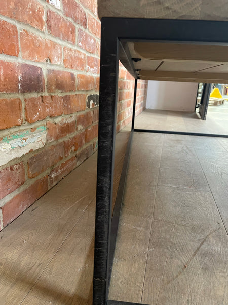 Carter 1600 Rectangular Coffee Table - Metal & Oak