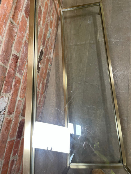 Keswick 140 Rectangular Console Table - Brushed Brass