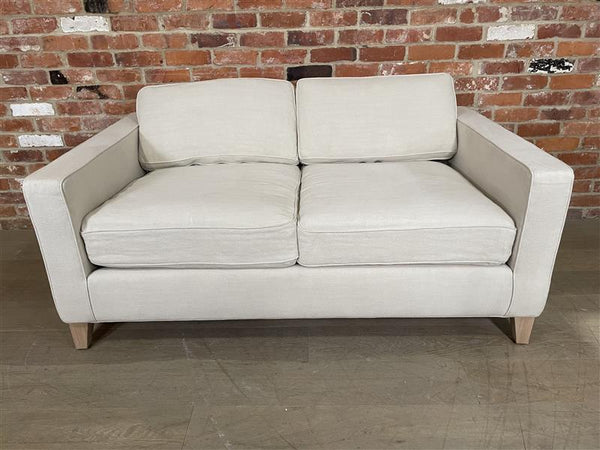Shoreditch 2 Seater Sofa - Signature Linen Calico - Natural Legs