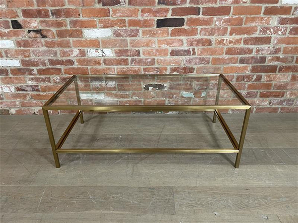 Keswick 120 Coffee Table - Brushed Brass