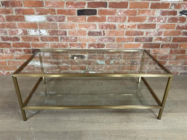 Keswick 120 Coffee Table - Brushed Brass