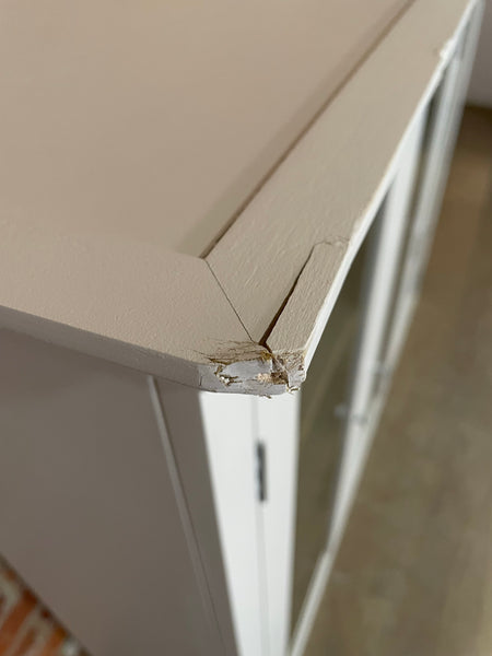 Suffolk 5ft Contemporary Glazed Dresser TOP ONLY- Silver Birch- No Lighting