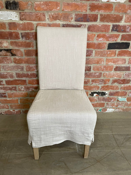 Long Island Dining Chair - Imogen Holkham Sand - Vintage Oak