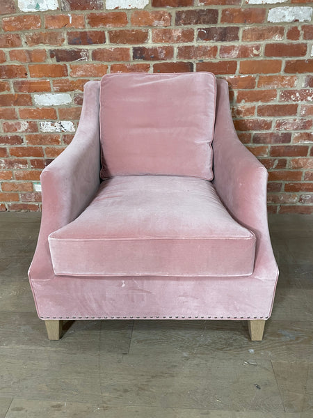 Eva Armchair - Isla Old Rose- Vintage Oak